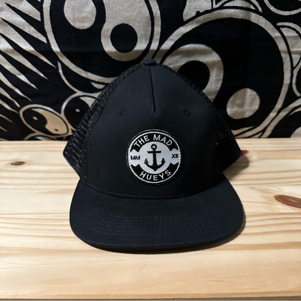 Mad Huey’s Anchor Black Mesh Snap Back Hat